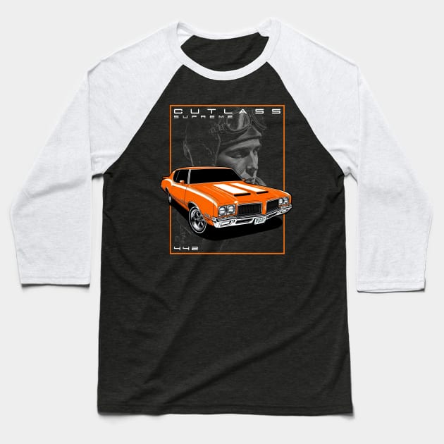 72 Cutlass Supreme Pilot Edition Baseball T-Shirt by Kid Relic